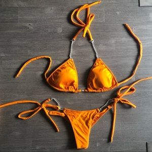Competition Posing Bikini - Orange, Adjustable
